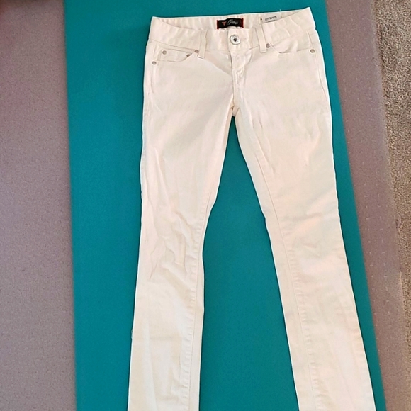 🤍 Guess White Sarah Fit Skinny Jeans Medium Rise 27 - Picture 1 of 9